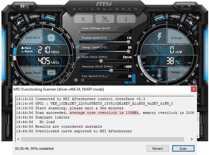 Nvidia oc clearance scanner